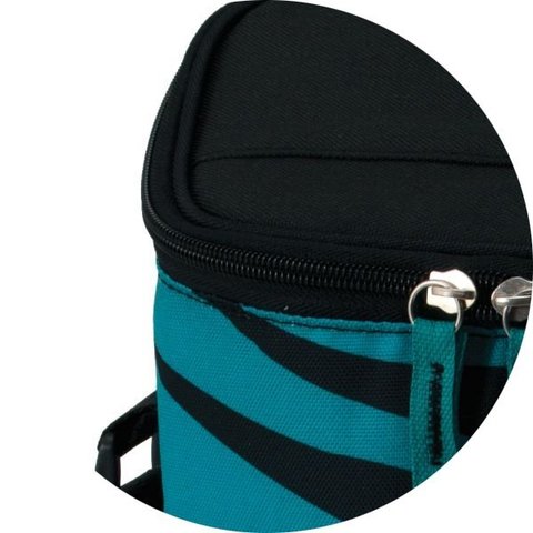 Сумка-термос Igloo 2 Bottle Wine Tote 16 teal-zebra