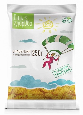 Макароны Ешь ЗдорОво Спиральки из амар муки б/глютен 250г