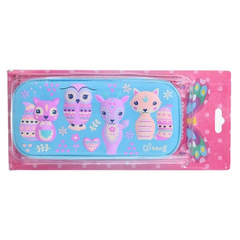 Пенал-футляр Qitong без наполнения, 22,5*10*3,5 см, серия "Звери", ЭВА, 3 цвета ассорти