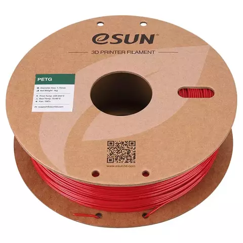 Катушка PETG-пластика ESUN 1.75 мм 1кг., красная