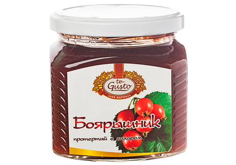 Боярышник протертый с сахаром, 470г