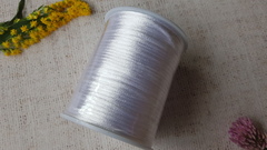 Шнур круглый атласный (для воздушных петель), 2 мм, белый