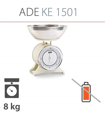 Весы кухонные с чашей ADE Anna KM1500 creme