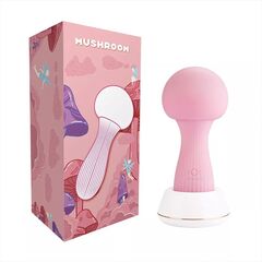Розовый вибромассажёр-гриб Mushroom - 