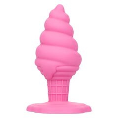Розовая анальная пробка в виде мороженого Yum Bum Ice Cream Cone Butt Plug - 9,5 см. - 