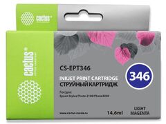 Картридж струйный Cactus CS-EPT346 светло-пурпурный (14.6мл) для Epson Stylus Photo 2100