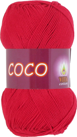 Пряжа Vita Coco 3856 красный