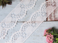 Кружево-трикотаж, ш. 4 см, белый
