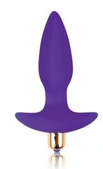 Фиолетовая коническая анальная пробка Sweet Toys - 10,5 см. - 