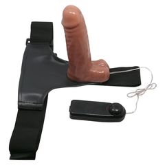 Страпон на трусиках с вибрацией Ultra Passionate Harness - 16 см. - 