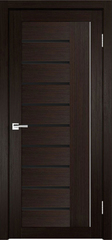 Межкомнатная дверь Y-4 / Цвет тон Венге / Остекление "Лакобель черное" / Двери Верда