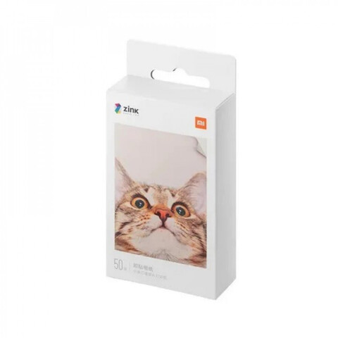 Бумага для фотопринтера Mijia AR ZINK 50x76мм Portable Photo Printer Paper, 50 листов, белый