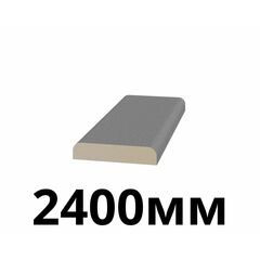 Притворная планка 30х6х2400мм экошпон Серый
