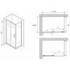 Abber Schwarzer Diamant AG301005-S605 Душевой уголок, 100x60x190