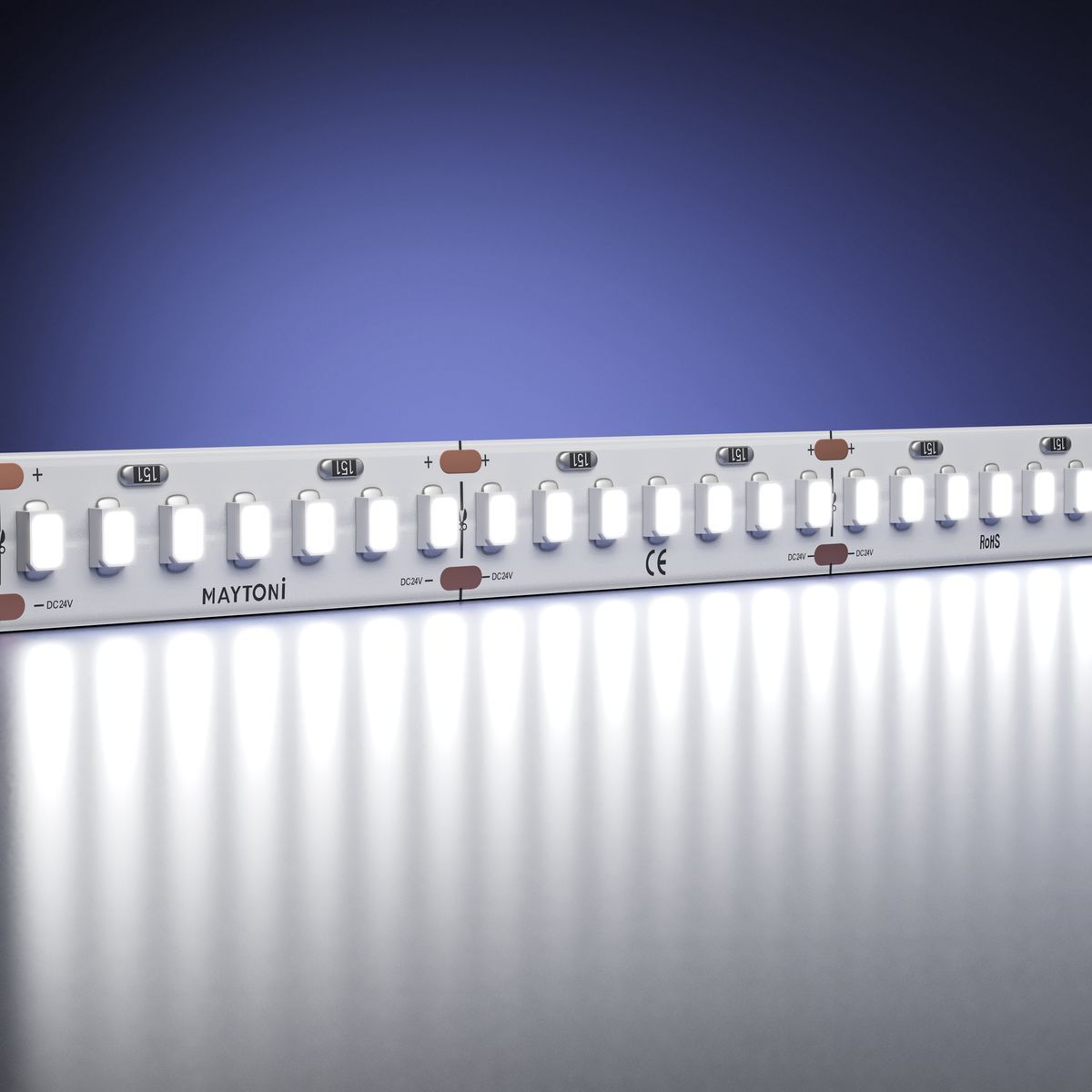 Светодиодная лента Maytoni 11W/m 252LED/m 2835SMD холодный белый 5M 201051