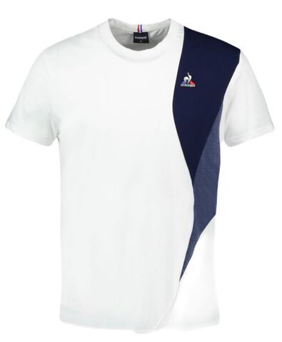 Теннисная футболка Le Coq SAISON 1 Tee Short Sleeve N°1 SS23 - new optical white