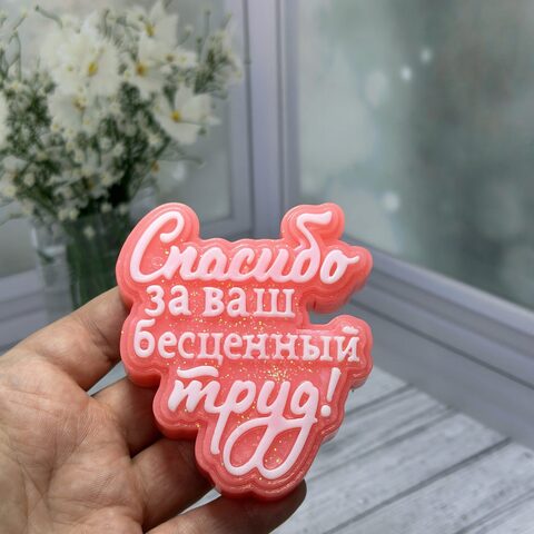 Пищевой молд «Спасибо за Ваш бесценный труд»