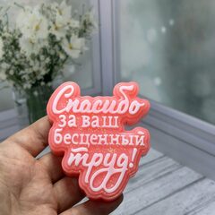 Пищевой молд «Спасибо за Ваш бесценный труд»