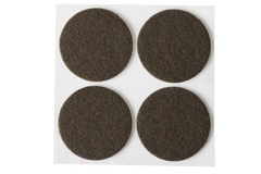 STAYER d 35 мм, самоклеящиеся, фетровые, 4 шт, коричневые, мебельные накладки (40910-35)