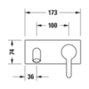 Basic set concealed раковины G1/2&quot;, GK1900002000