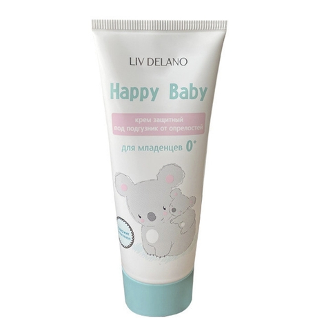 Happy Baby Happy Baby Крем защитный под подгузник от опрелостей для младенцев 0+ 75г (Liv-delano)