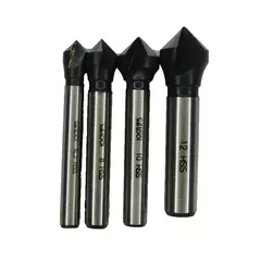 Набор зенковок 90° 6,3-12мм 3z HSS 4шт Bucovice(CzTool) 741801