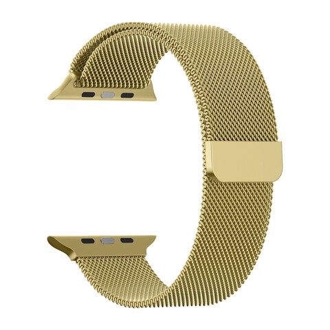 Металлический ремешок Миланская петля Milanese loop 38 мм / 40 мм / 41 мм для Apple Watch (Золотой)