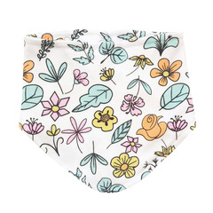 Слюнявчик цветочки