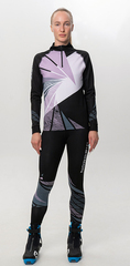 Женский лыжный гоночный комбинезон Nordski Heat Black/Lavender