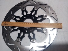 Диск на Harley Davidson DYNA, SPORTSTER, SOFTAIL, TOURING / черный / тормозной /передний / плавающий