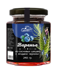Варенье из сосновой шишки с ягодами черники 240 г Сам бы ел