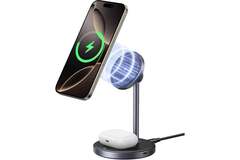 Беспроводная зарядка UGREEN W710 (45382) 2-в-1 15W Magnetic Wireless Charger, серый