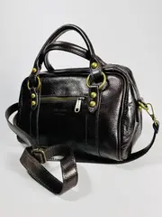 Женская сумка-саквояж из натуральной кожи vitello tamponato