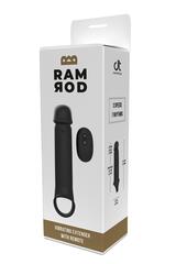 Черная насадка-удлинитель с вибрацией Vibrating Extender With Remote - 