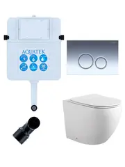 Aquatek SET BW Aquatek ЕВРОПА-018 3в1 SET BW Aquatek ЕВРОПА (смывной бачок Aquatek INS-0000019+кнопка KDI-0000018+унитаз ЕВРОПА AQ1902-00 с тонким сиденьем soft-close) фото