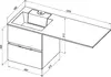 Aquanet 243726 Тумба с раковиной Алвита 120 R цв.белый (243726)