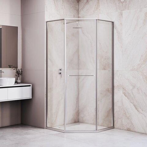 RGW 33328282-11L Душевой уголок 80*120*200 RGW SV-82 "L" Трапеция/Хром/Прозрачное/8 мм