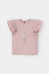 фуфайка  для девочки  КР 302708-1/розовый лед к547