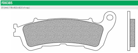 FD0385SP Тормозные колодки дисковые мото ROAD TTPRO SINTERED (FDB2196ST)   NEWFREN
