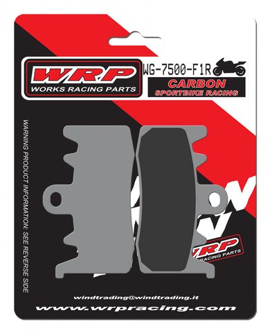 Тормозные колодки WRP WG-7500-F1R (LMP500 CRR / SBS 900DC / FA630)