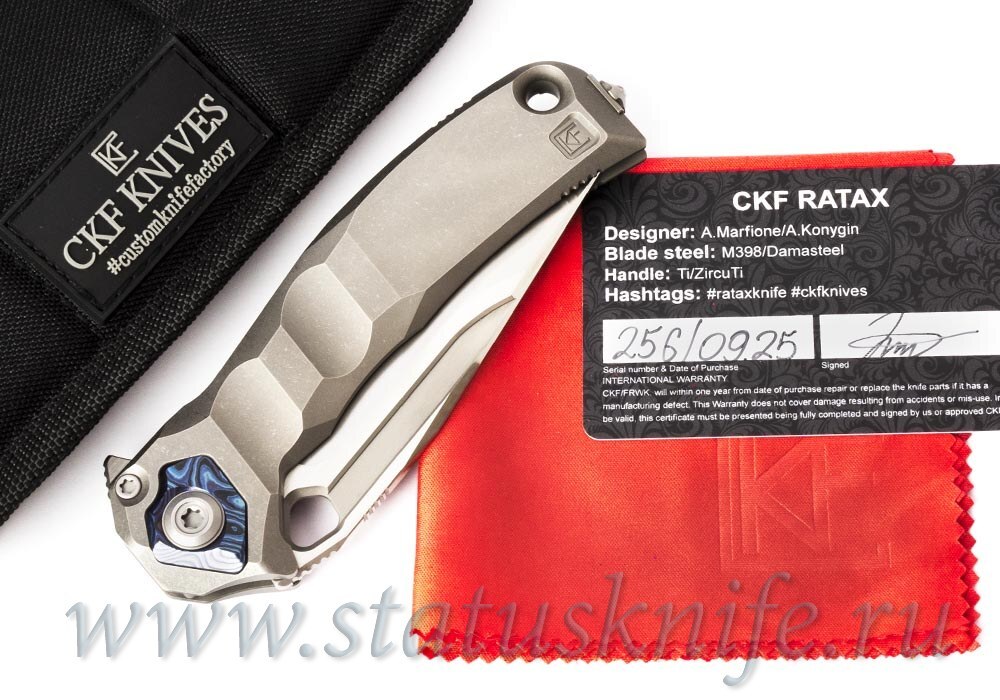 Нож CKF Ratax (A.Marfione, А.Коныгин, М398, интеграл)