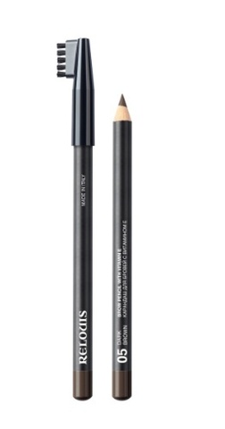 RELOUIS Карандаш для бровей с витамином Е тон 05 dark brown (Италия)