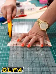 OLFA 150 х 600 мм, разметочная метрическая линейка (OL-MQR-15x60)