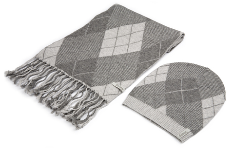 Комплект Snapp: шапка и шарф (светло-серый)