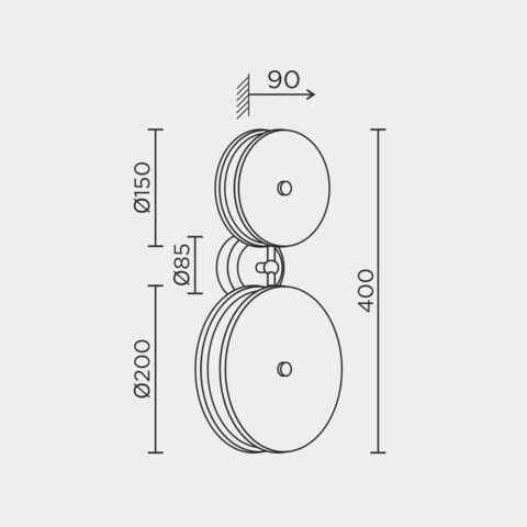 Настенный светодиодный светильник Modelux MS.175.02 BS