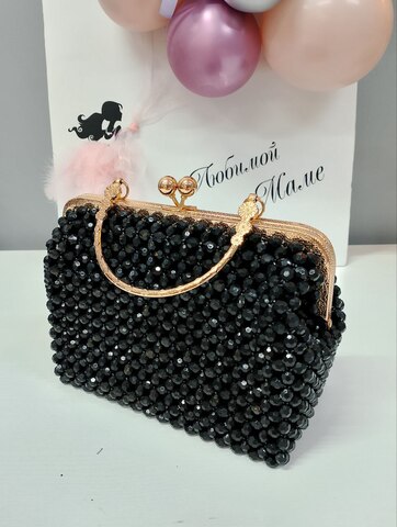 Сумка черно-золотая Shik