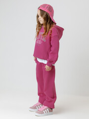 брюки  для девочки  КР 400848/сливовый 1818 к645