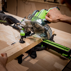 Торцовочная пила Greenworks GD24MS216 24V (65х310мм) аккумуляторная, без АКБ и ЗУ