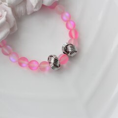 Бусина спейсер, 13.6*8,3 мм, родий, П230