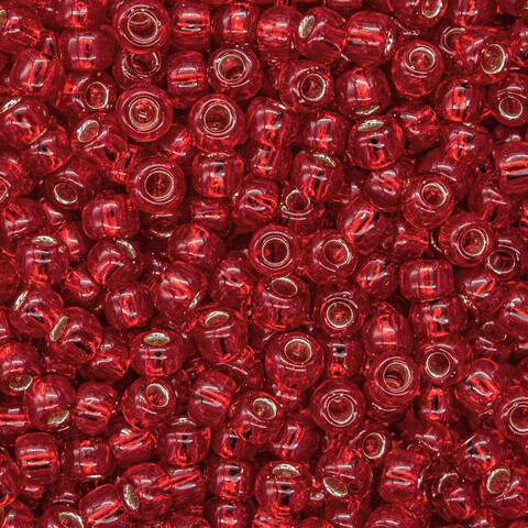 Японский бисер TOHO Round 8/0 (№25C), с внутренним серебрением, прозрачный